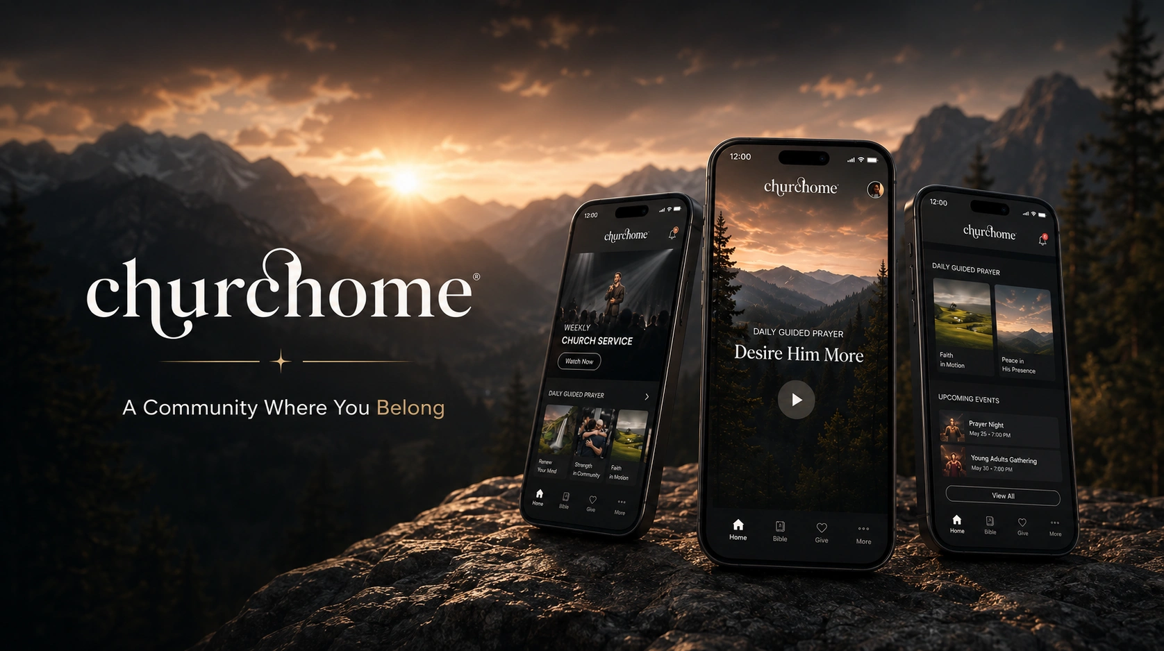 Churchome Spiritual Wellness Platform project thumbnail