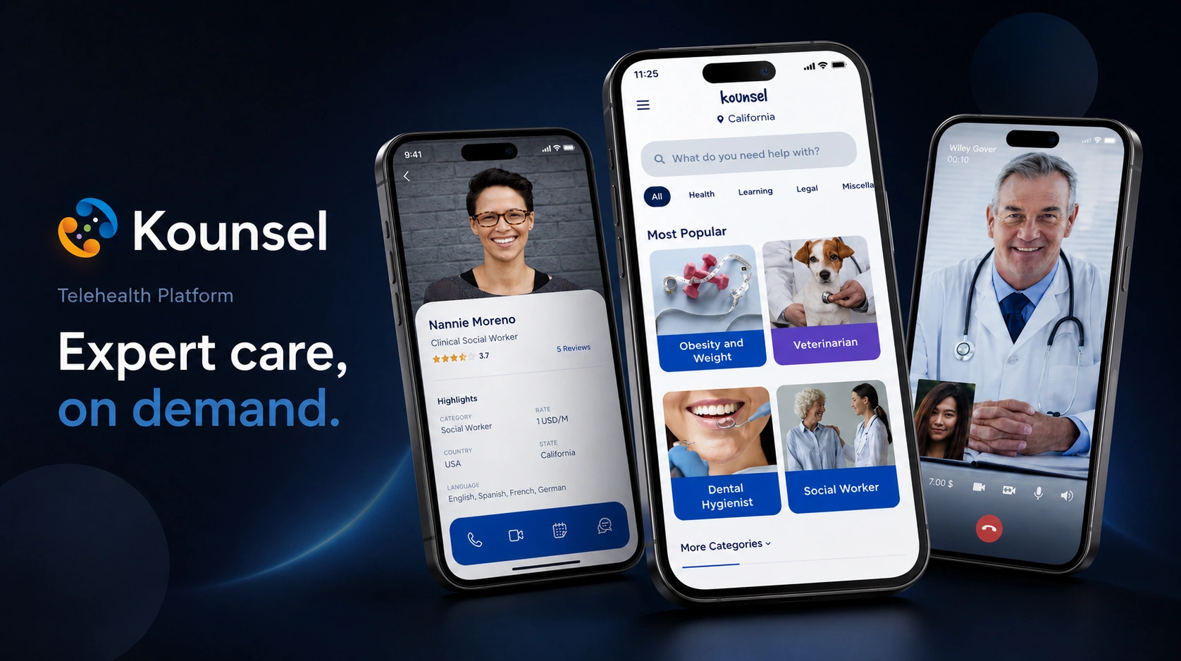 Kounsel Telehealth Platform project thumbnail